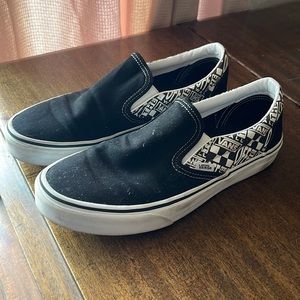 Black and white Vans